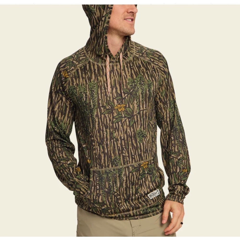 Howler Brothers Men's Loggerhead Hoodie Swamp Country Camo Small NWT